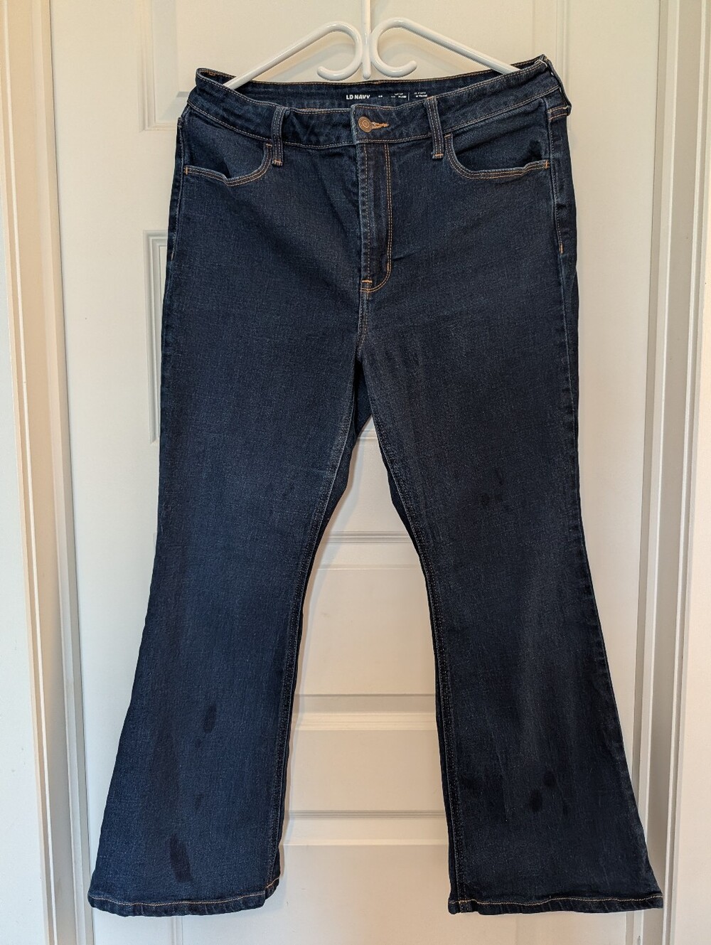 Old Navy Women's Dark Indigo Wide Leg Jeans